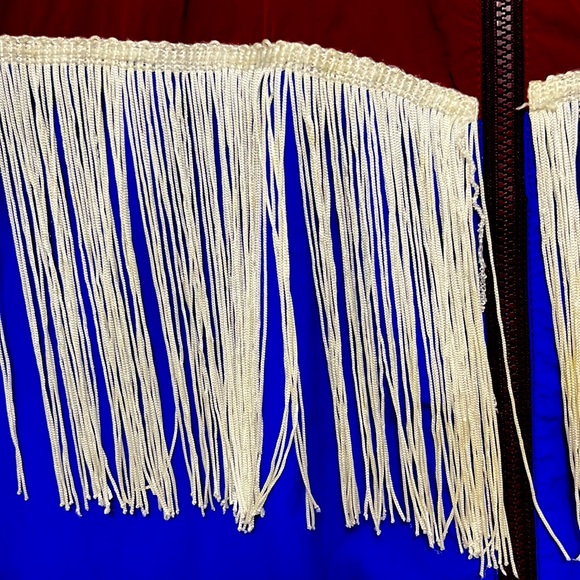 ASOS DESIGN windbreaker with tassels in color block - Picture 3 of 3